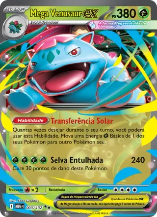 Mega Venusaur ex (ME01 003) Foil · Near Mint — imagem de referência